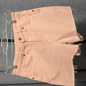 Wrangler Women's Light Pink Jean Shorts Size 27 Waist